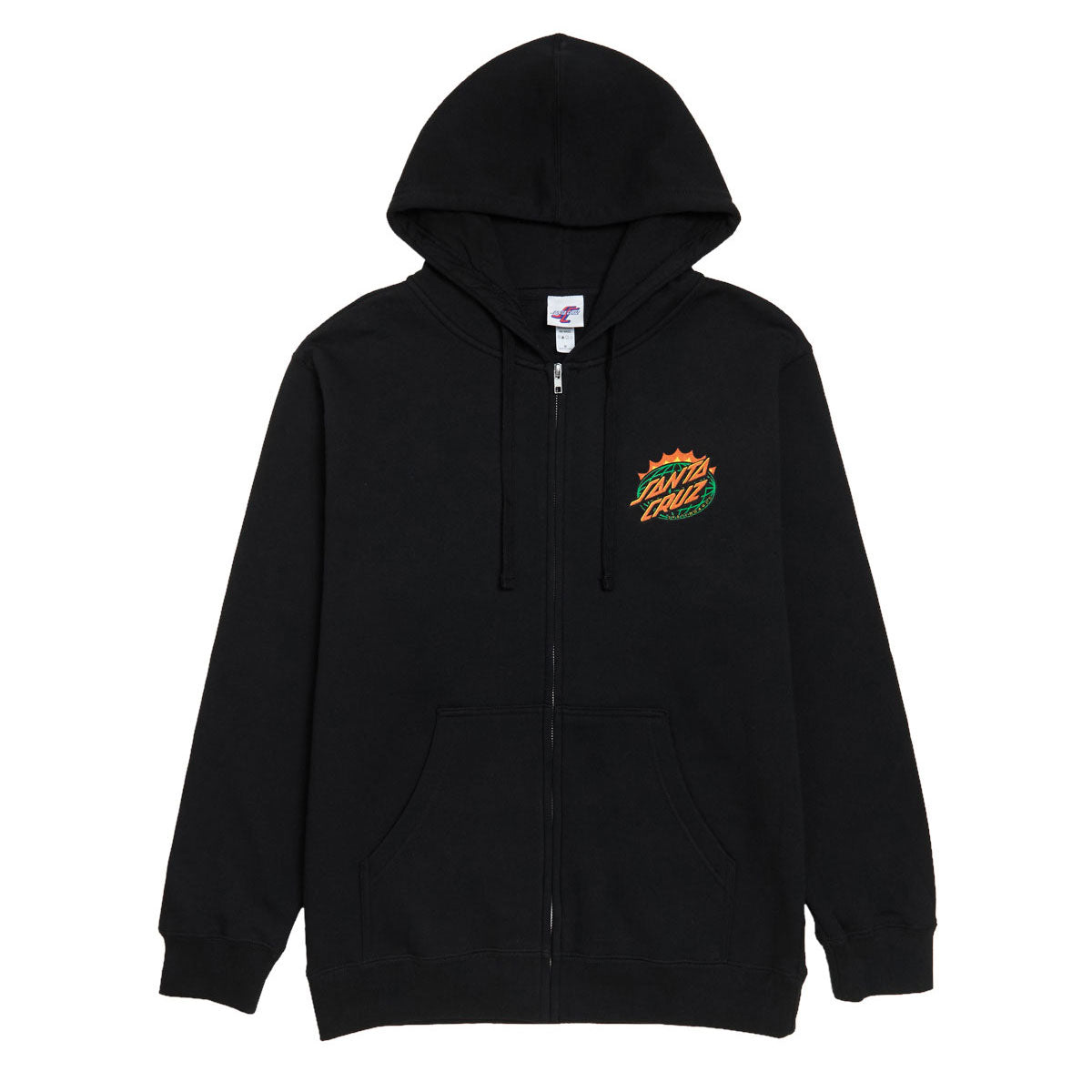 Santa Cruz Kendall End Of The Dot Zip Up Hoodie - Black image 2