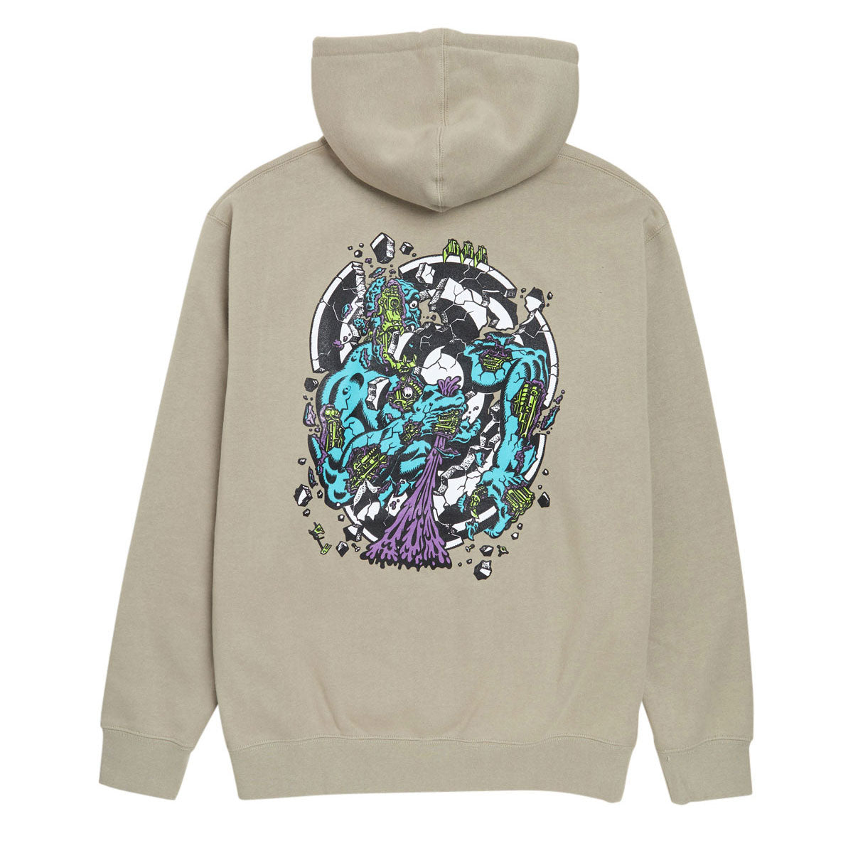 Santa Cruz Roskopp Dissect Hoodie - Cement image 2