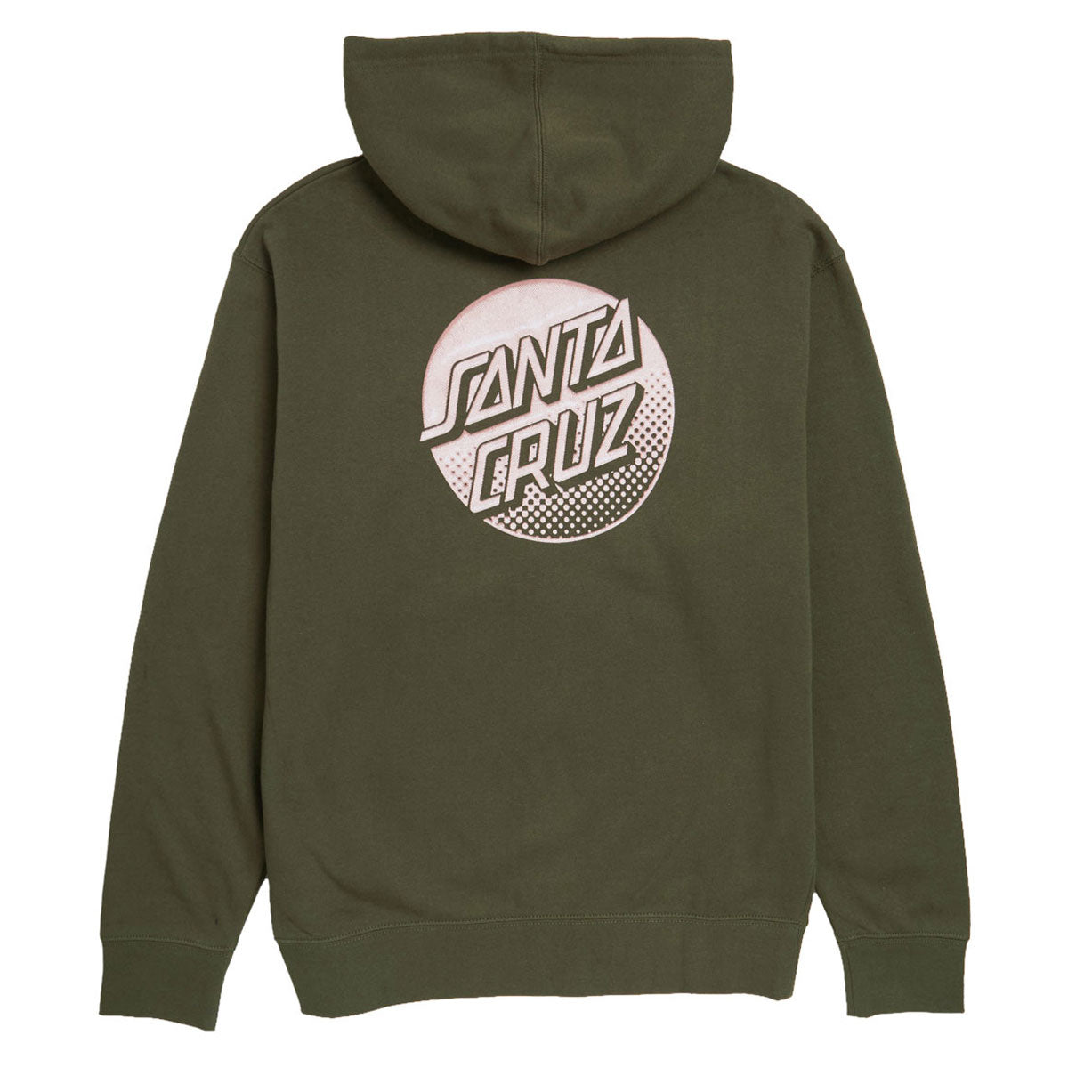 Santa Cruz Womens Tone Stamped Dot Zip Up Hoodie - Army image 2