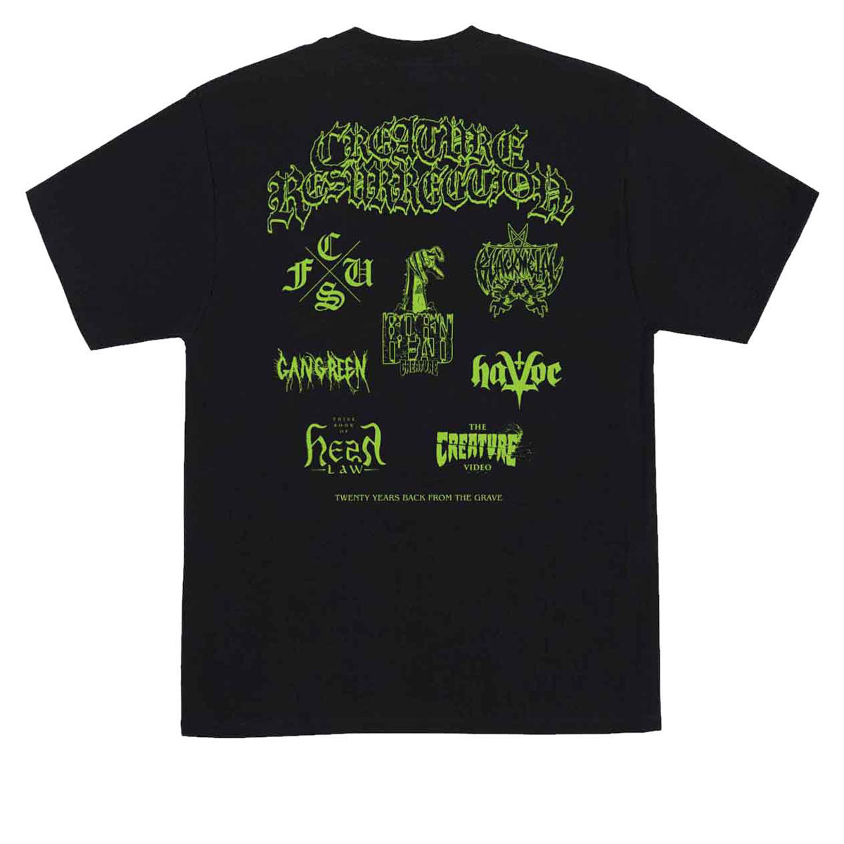 Creature Resurrection XX T-Shirt - Black image 1
