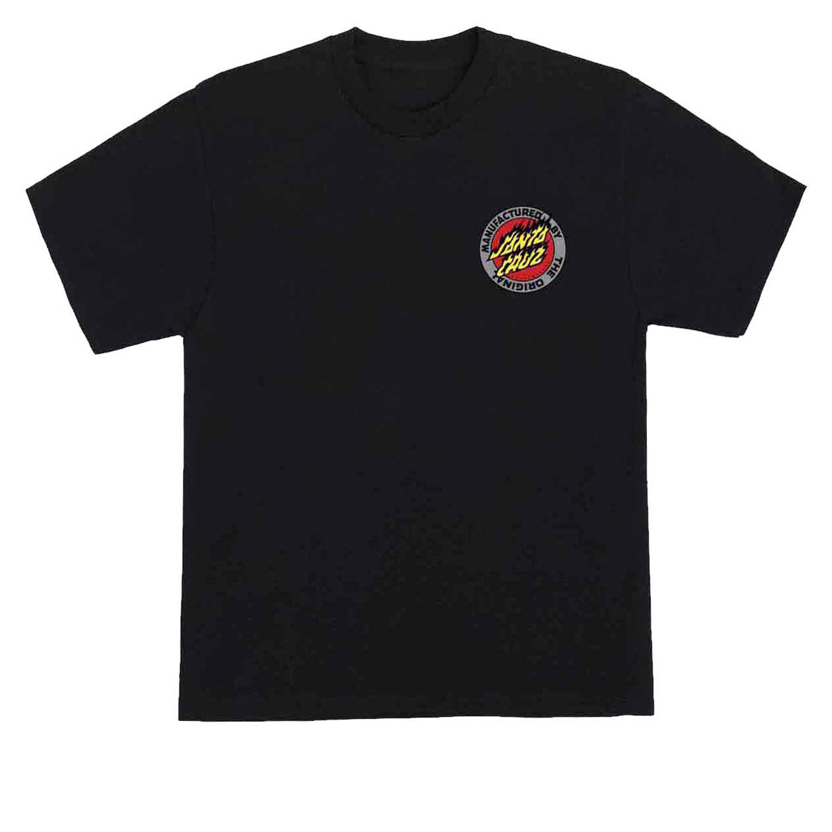 Santa Cruz Flamed MFG Dot T-Shirt - Black image 2