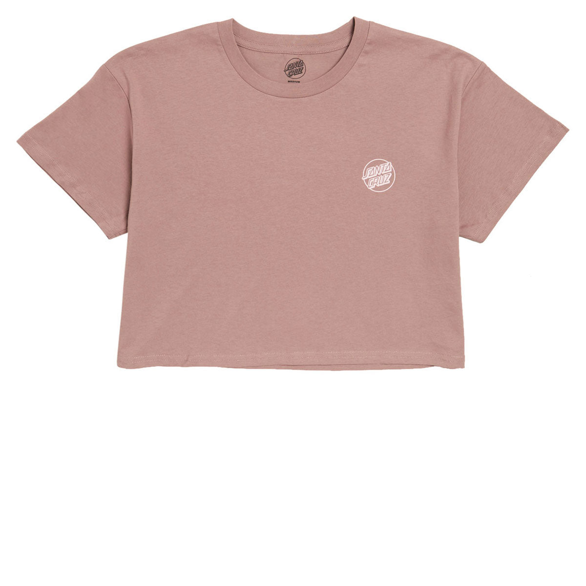 Santa Cruz Womens Tone Stamped Dot Cropped T-Shirt - Hazy Pink image 2