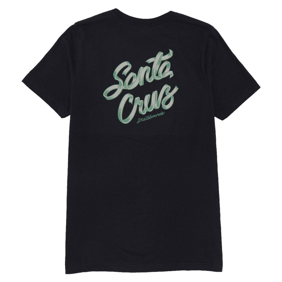 Santa Cruz Womens Ribbon Script Relaxed T-Shirt - Vintage Black image 1