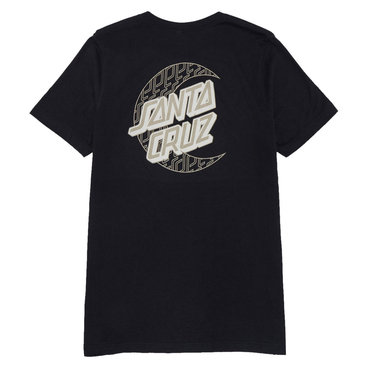 Santa Cruz Womens Imprint Moon Dot Relaxed T-Shirt - Vintage Black image 1