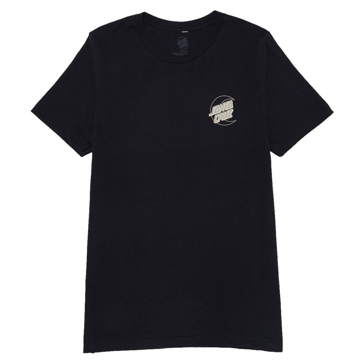 Santa Cruz Womens Imprint Moon Dot Relaxed T-Shirt - Vintage Black image 2