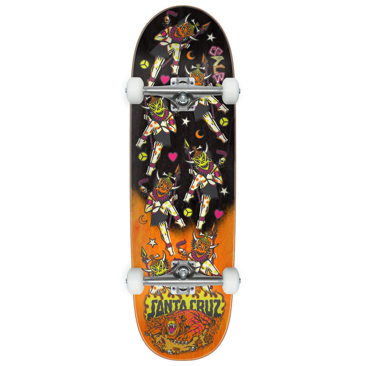 Santa Cruz Salba Firedance Pro Shaped Skateboard Complete - 8.80