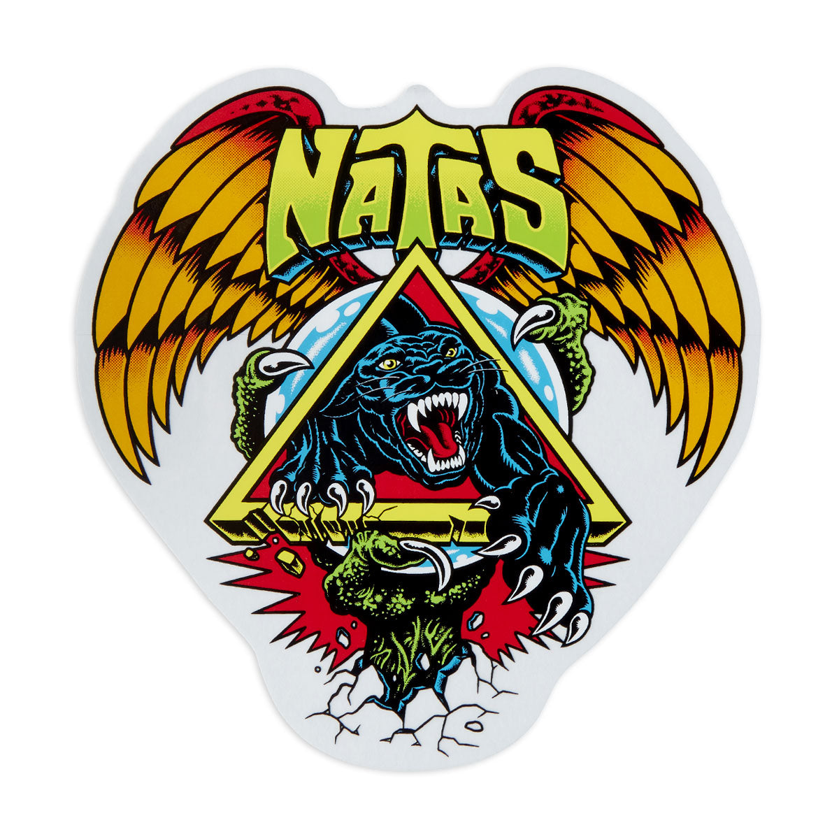 Santa Cruz Natas SC Panther Mylar Sticker - Multi image 1