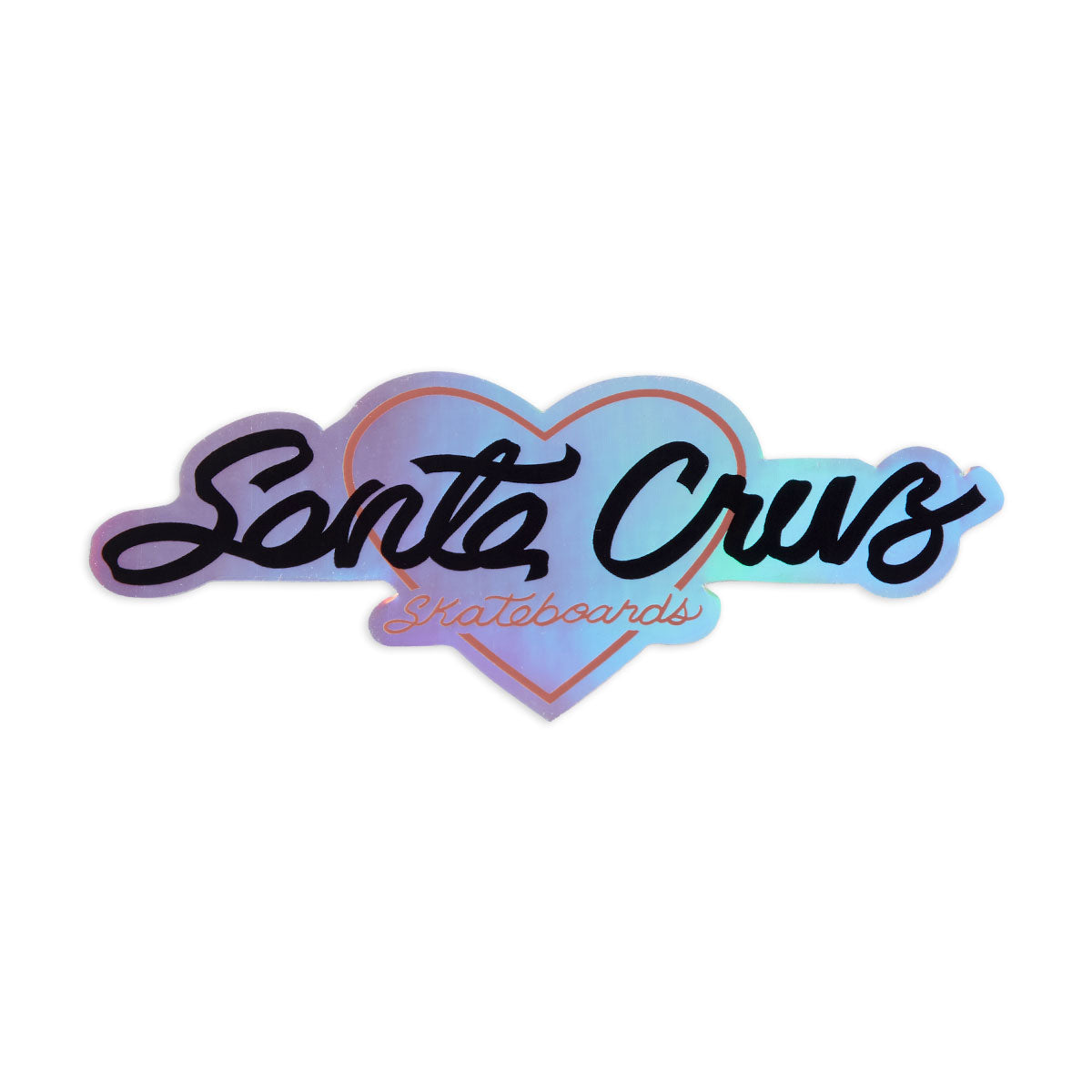Santa Cruz Love Script Holographic Sticker - Holographic image 1