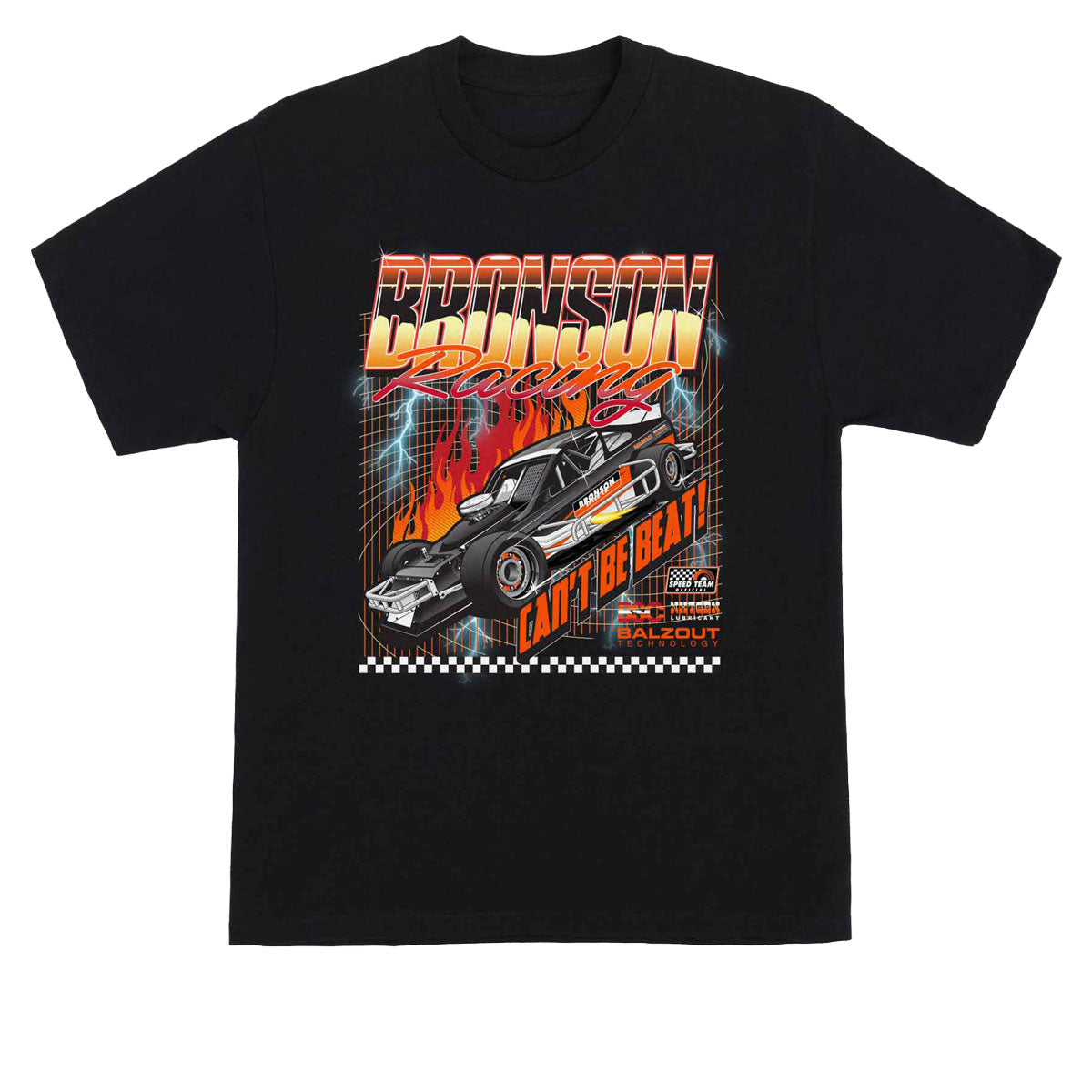 Bronson Racing Raw T-Shirt - Black image 1