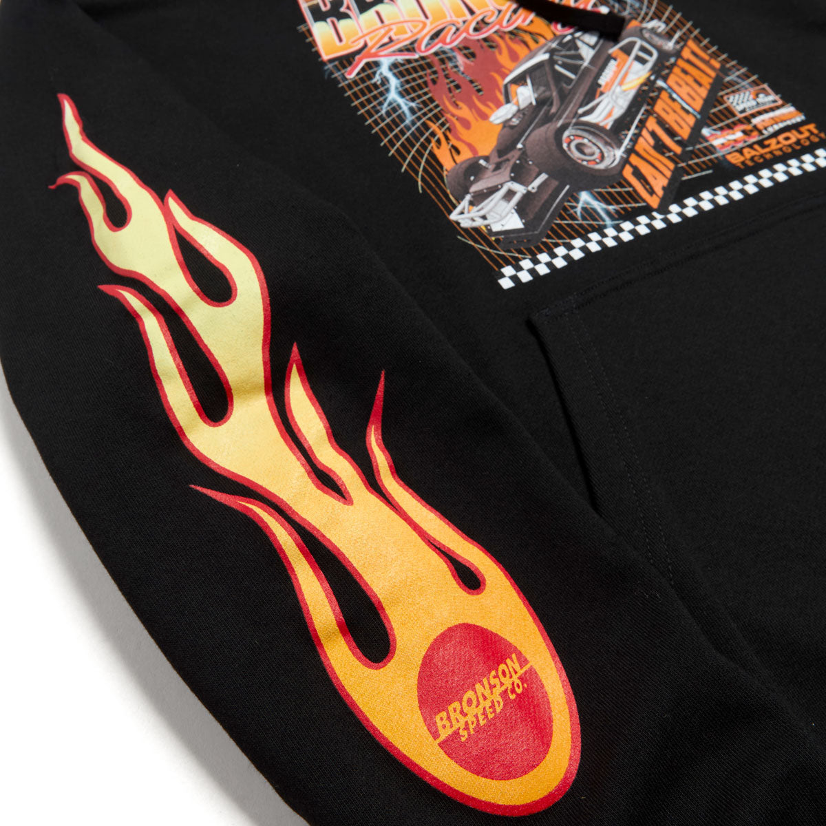 Bronson Racing Raw Hoodie - Black image 3
