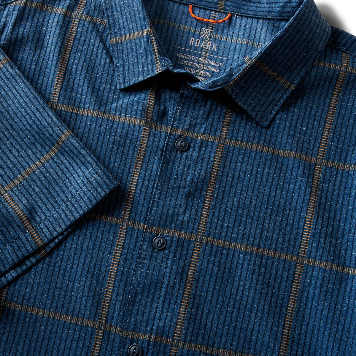 Roark Bless Up Shirt - Navy Plaid image 5