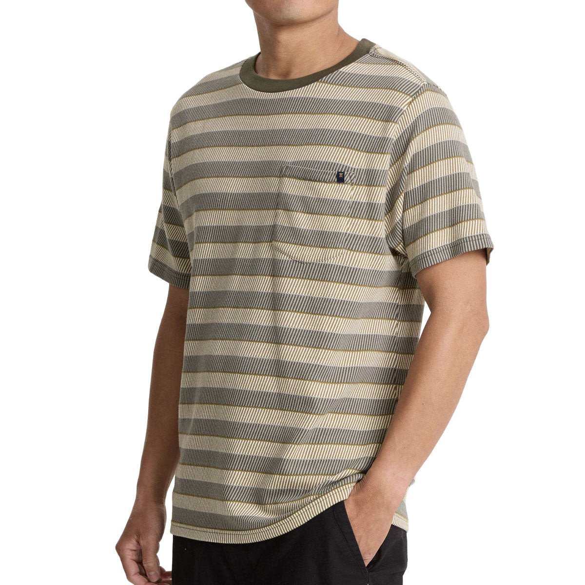 Roark Journey Jacquard Crew T-Shirt - Ghost Grey image 1