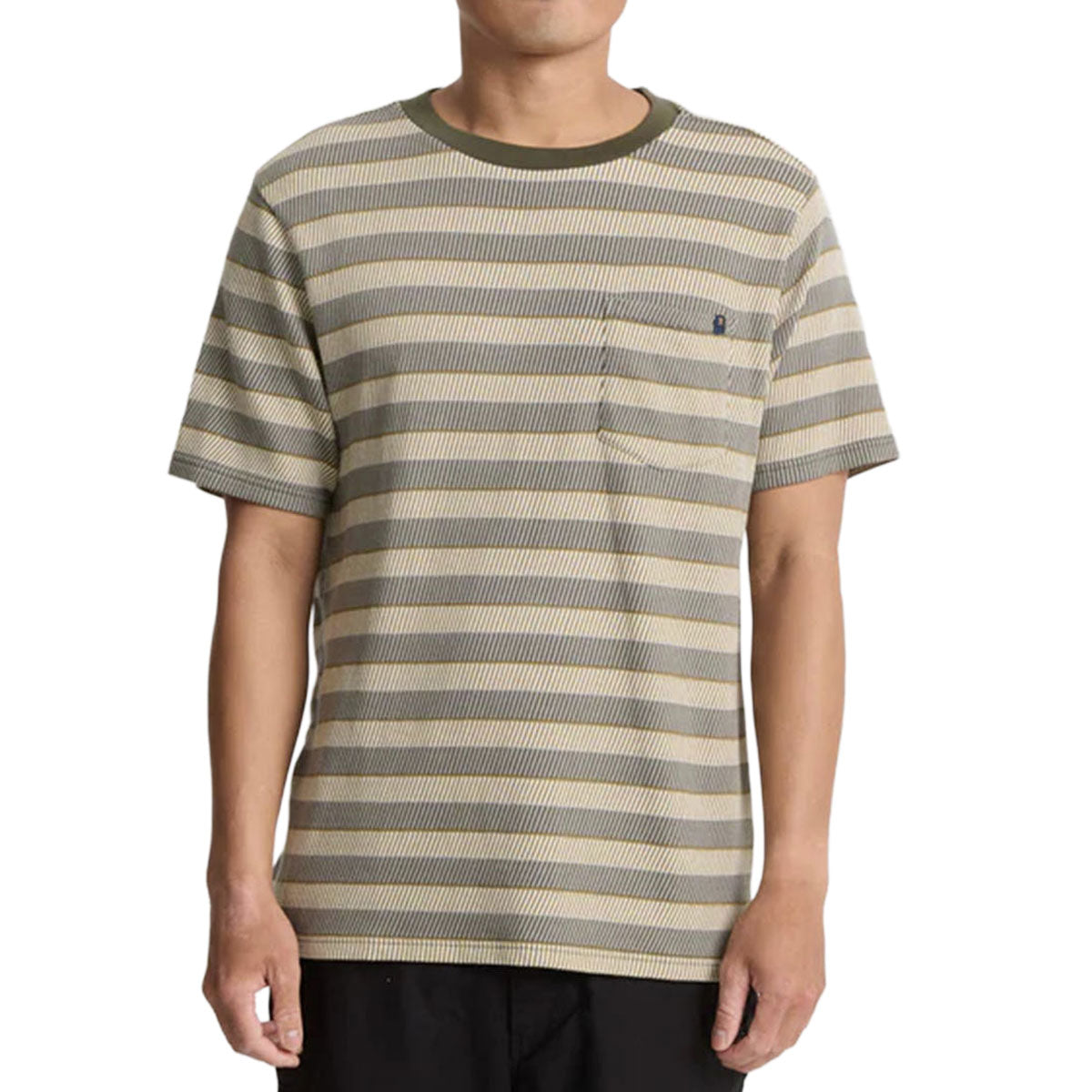 Roark Journey Jacquard Crew T-Shirt - Ghost Grey image 3