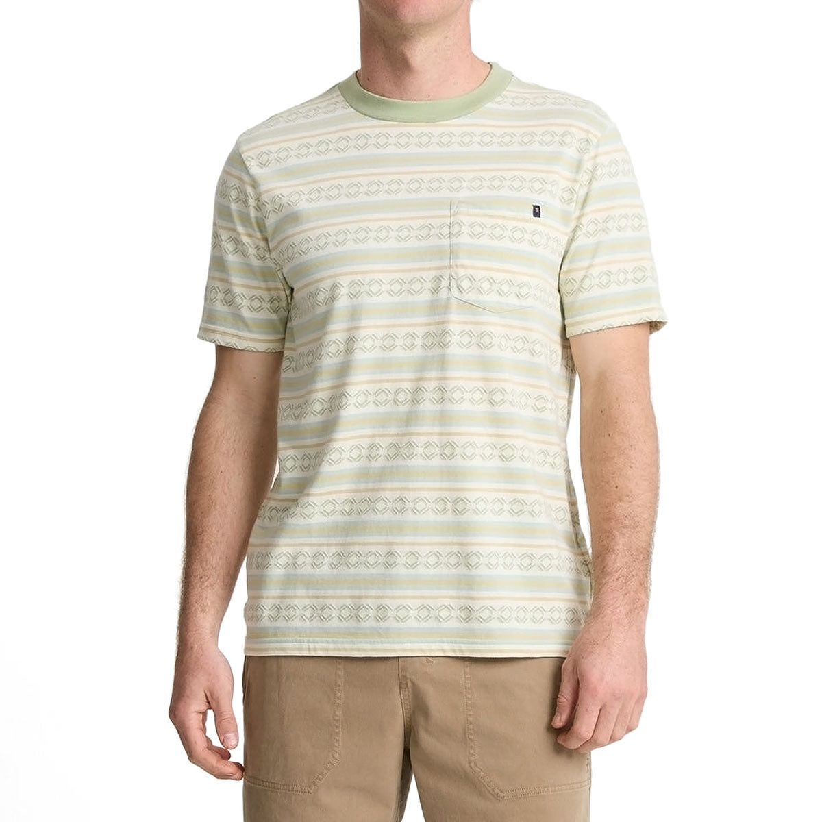 Roark Journey Jacquard Crew T-Shirt - Seafoam image 2