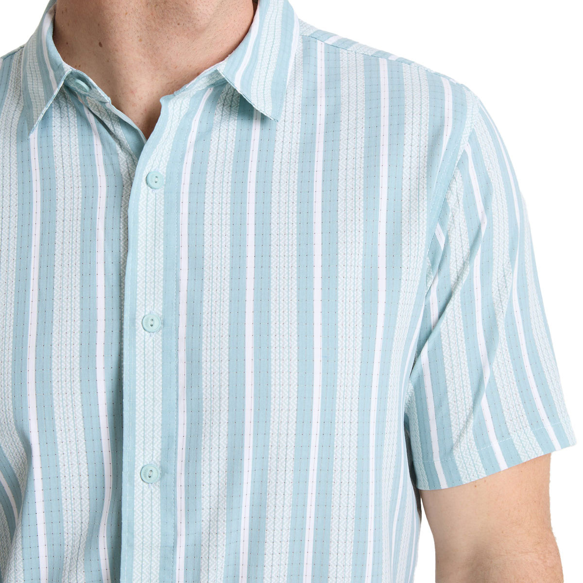 Roark Bless Up Shirt - Stripe Dusty Blue image 3