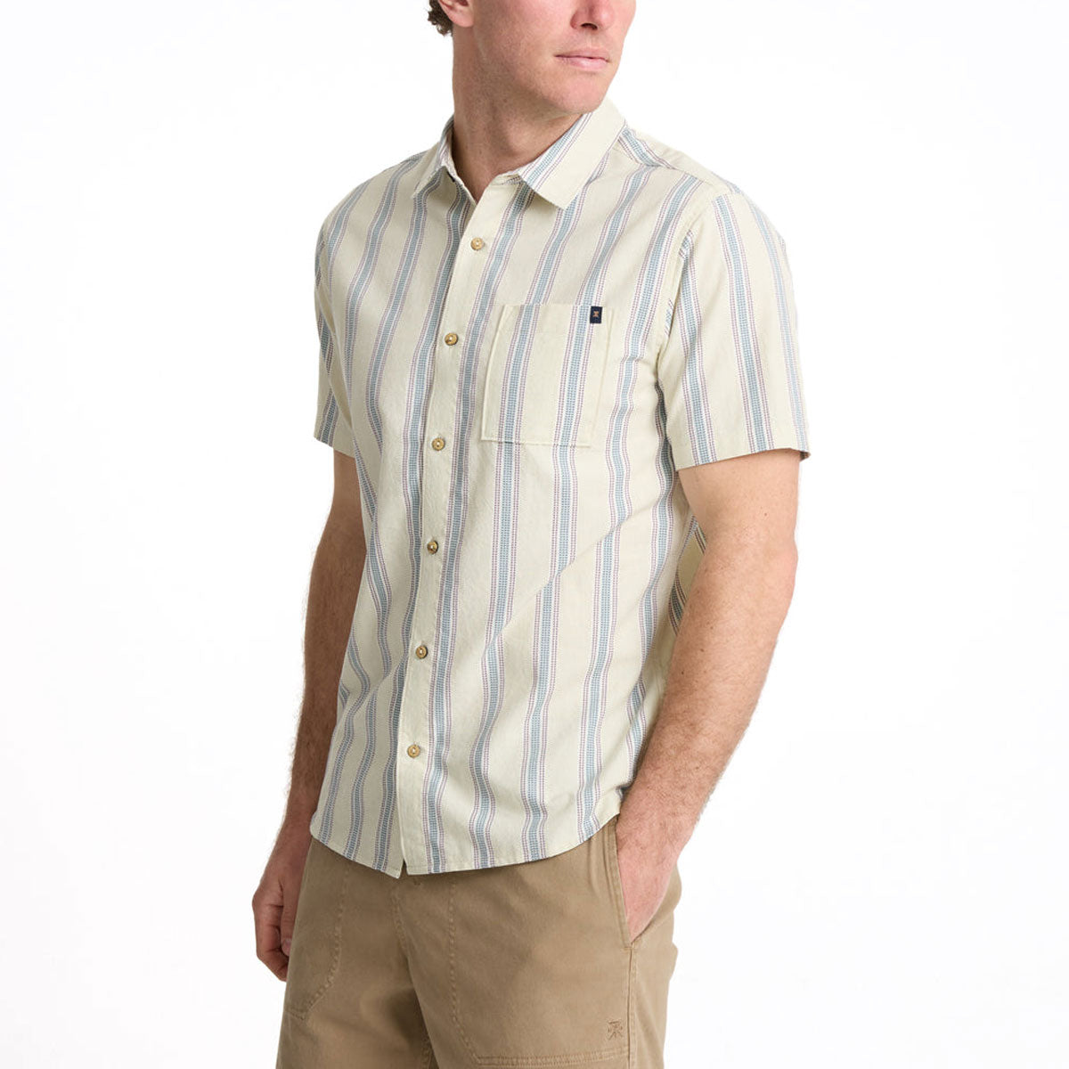 Roark Journey Woven Shirt - Stripe Seafoam image 3