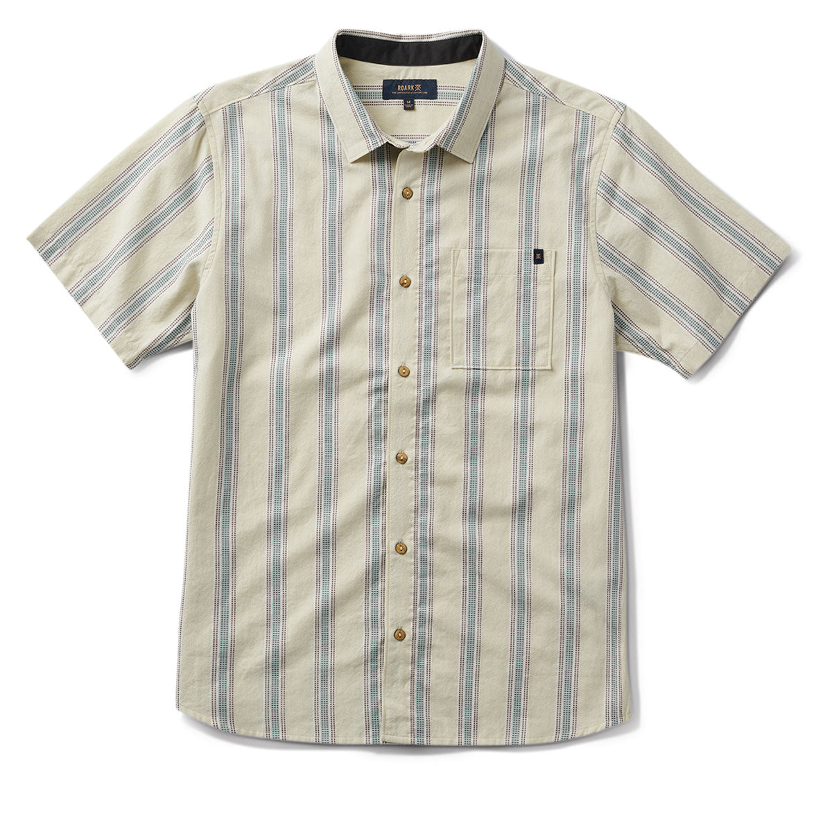 Roark Journey Woven Shirt - Stripe Seafoam image 4