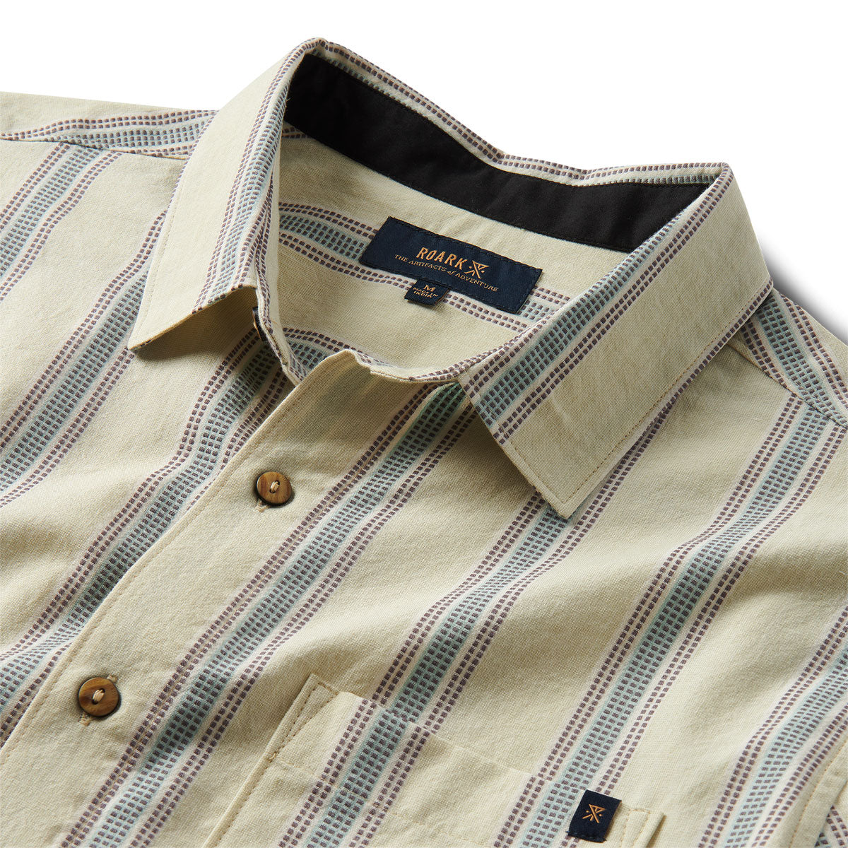 Roark Journey Woven Shirt - Stripe Seafoam image 5