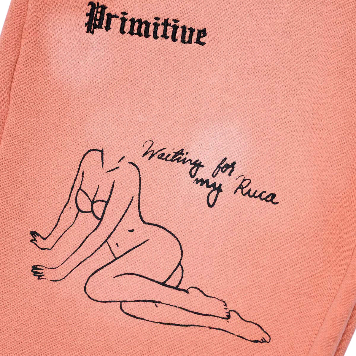 Primitive x Sublime Boardwalk Baggy Sweat Pants - Coral image 3
