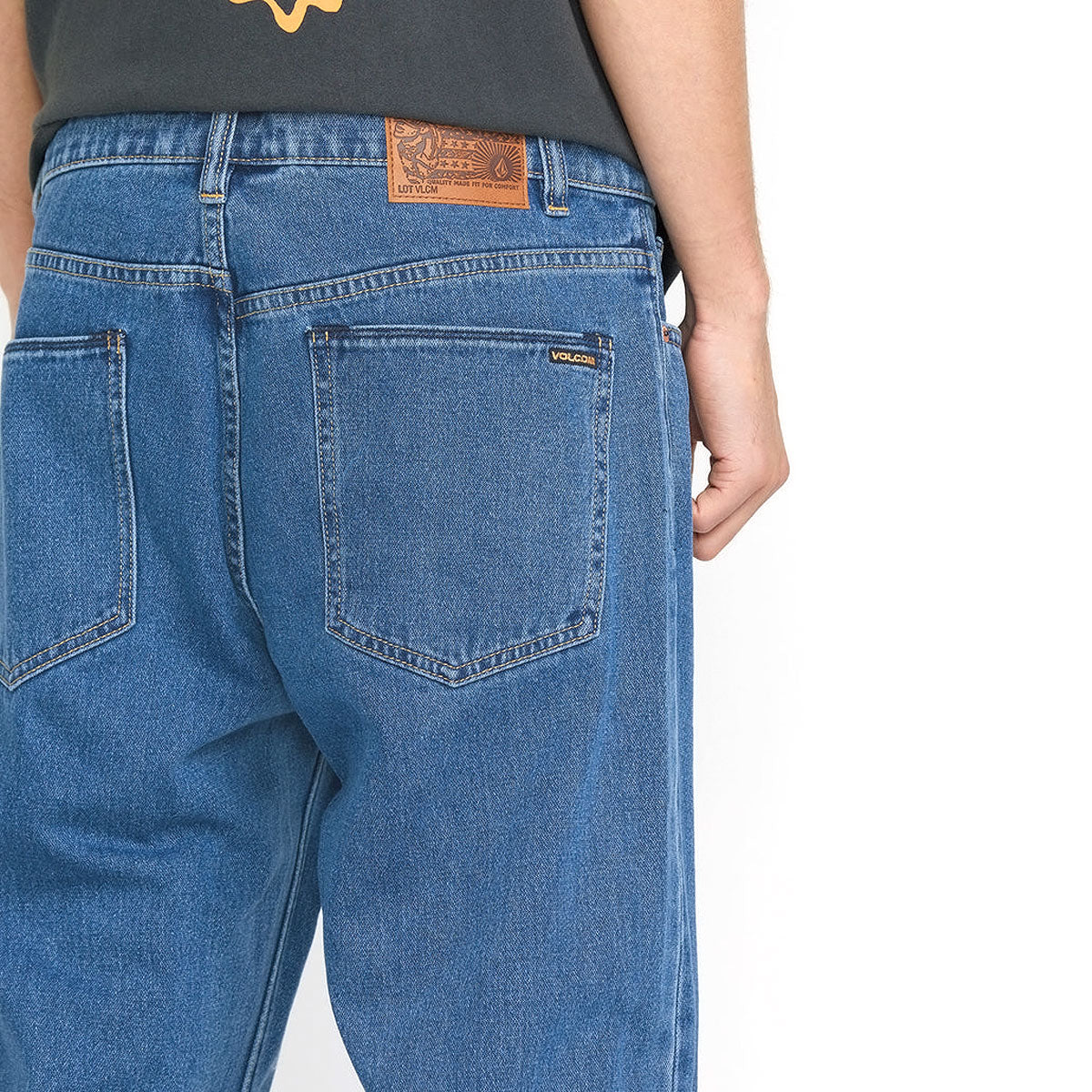Volcom Modown Tapered Denim Jeans - Standard Issue Blue image 4