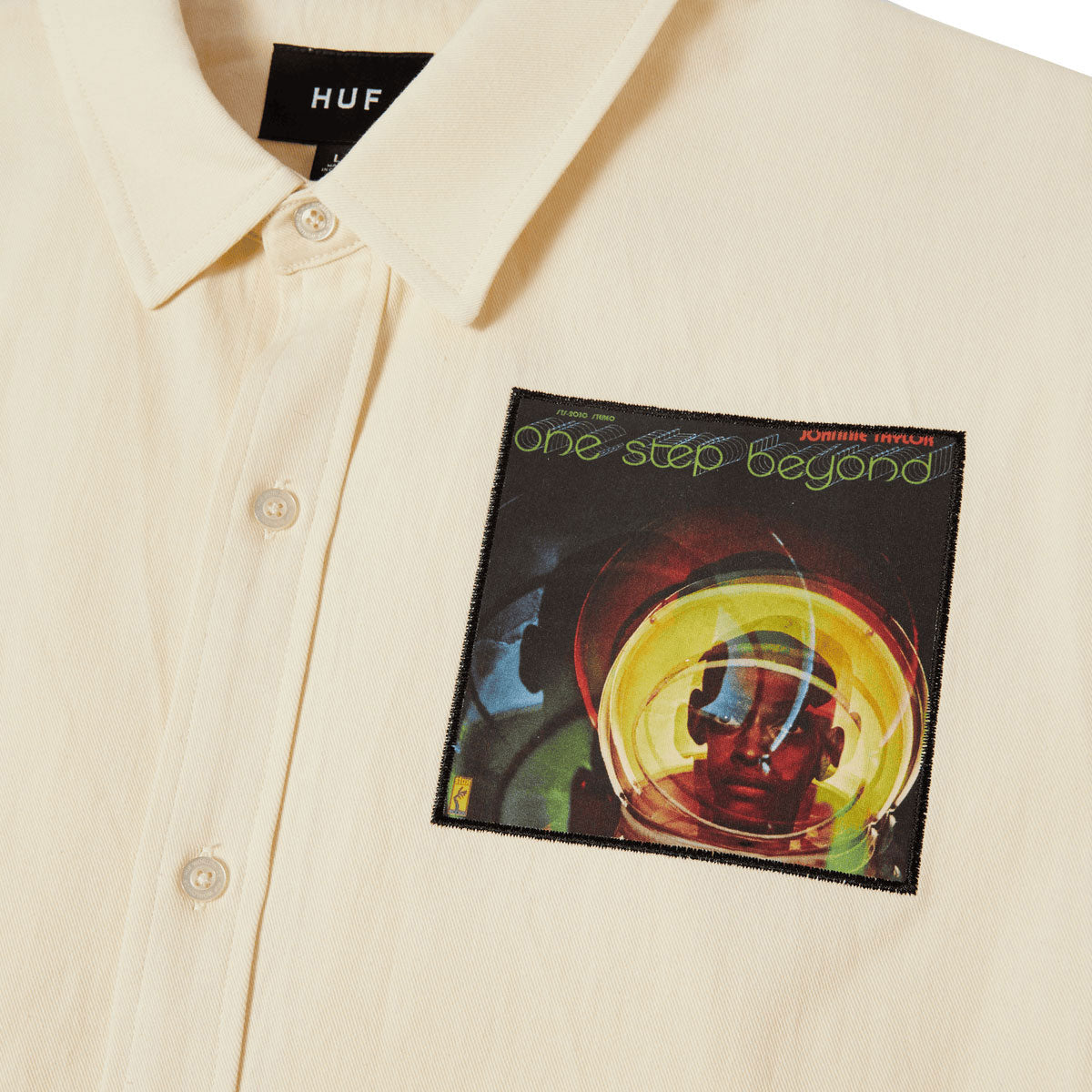HUF Stax Patches Button Up Shirt - Natural image 4