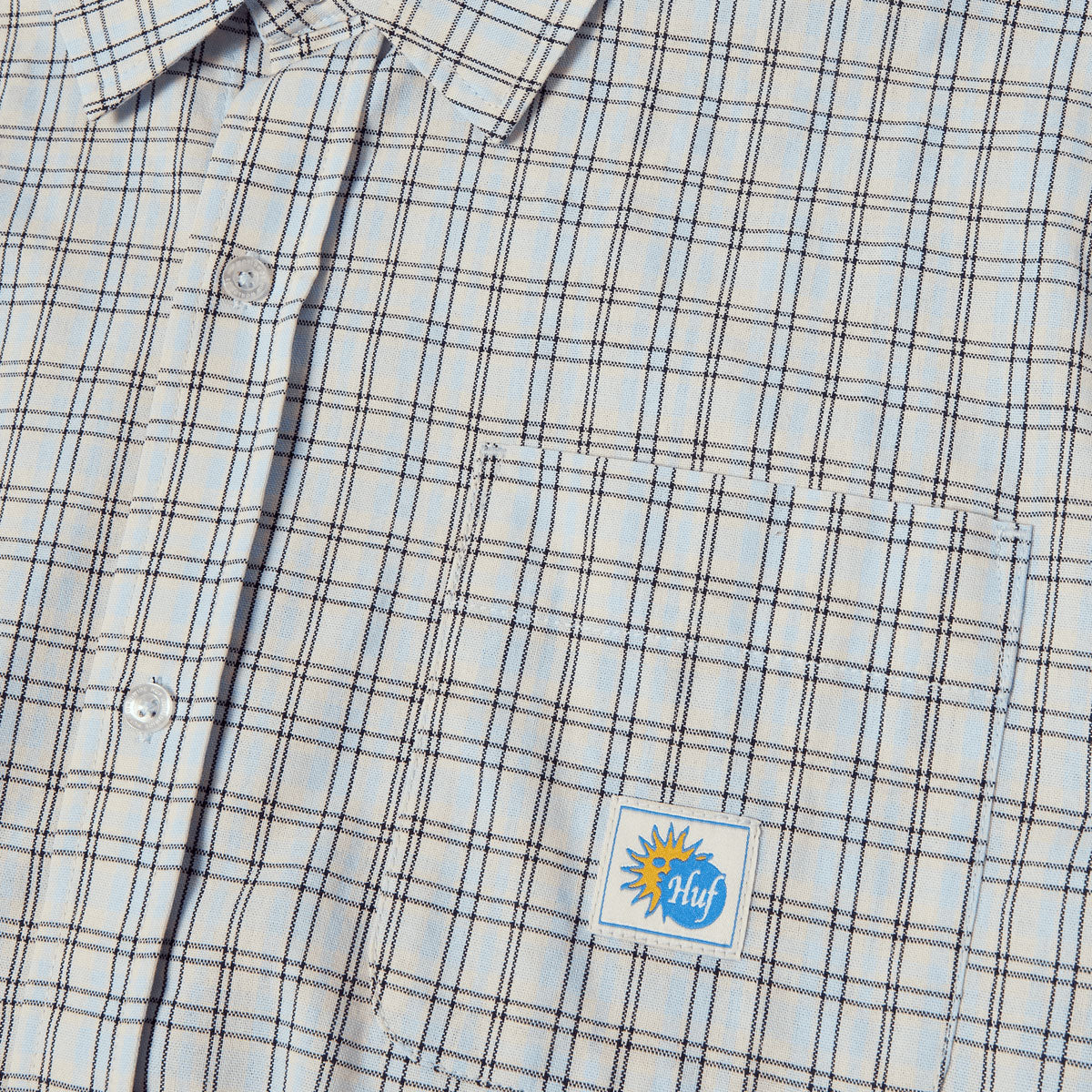 HUF Total Eclipse Plaid Shirt - Light Blue image 3