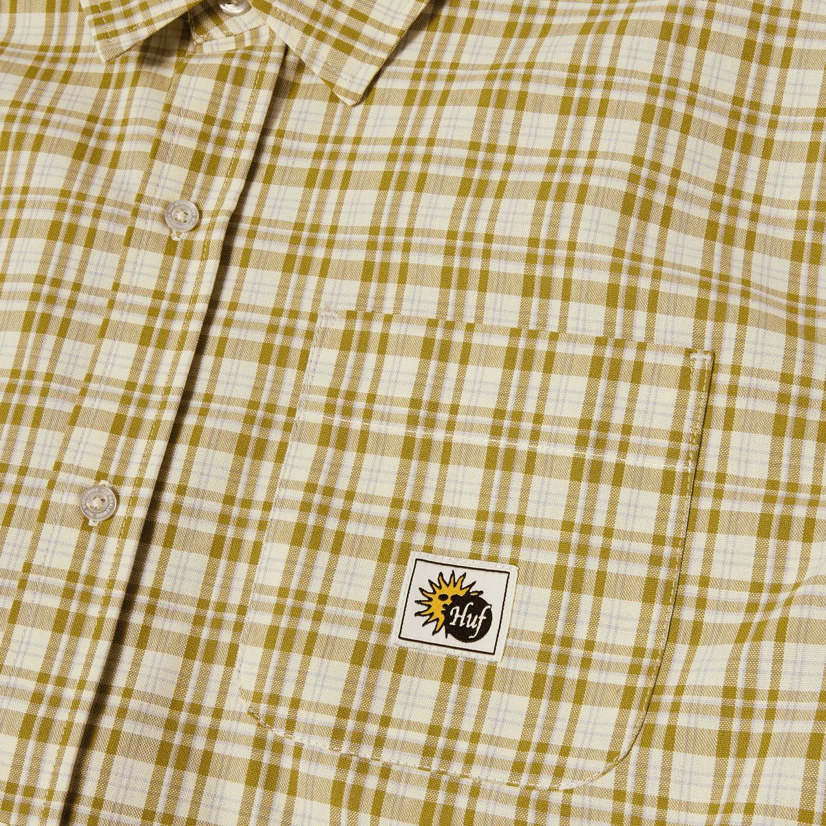 HUF Total Eclipse Plaid Shirt - Mustard image 3