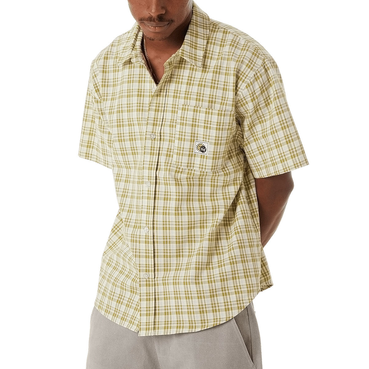 HUF Total Eclipse Plaid Shirt - Mustard image 5