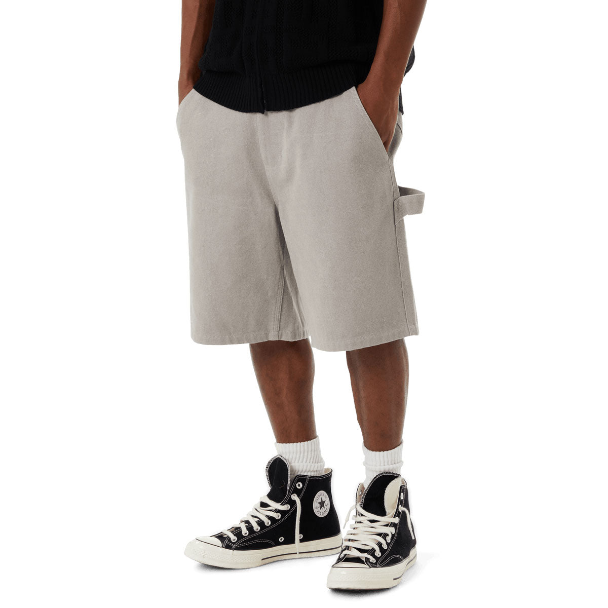 HUF Total Eclipse Twill Work Shorts - Clay image 5