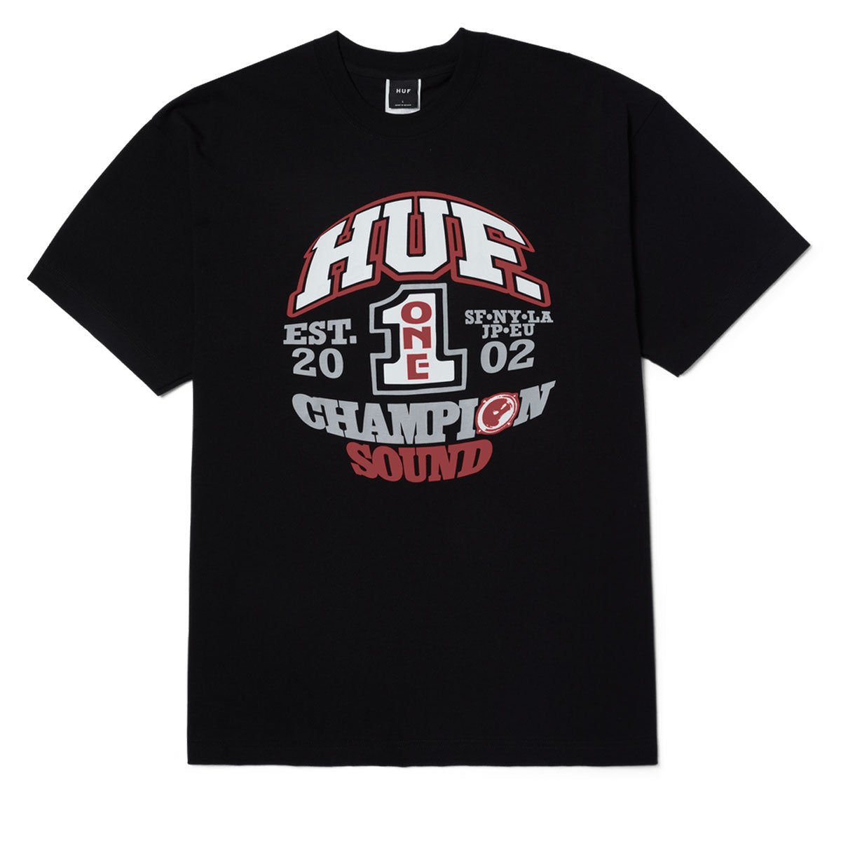 HUF Champion Sound T-Shirt - Black image 1
