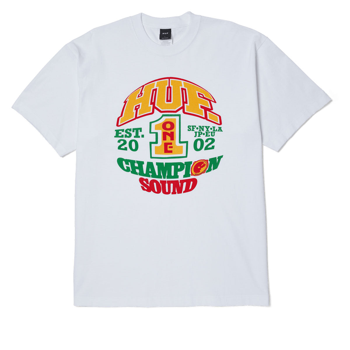 HUF Champion Sound T-Shirt - White image 1