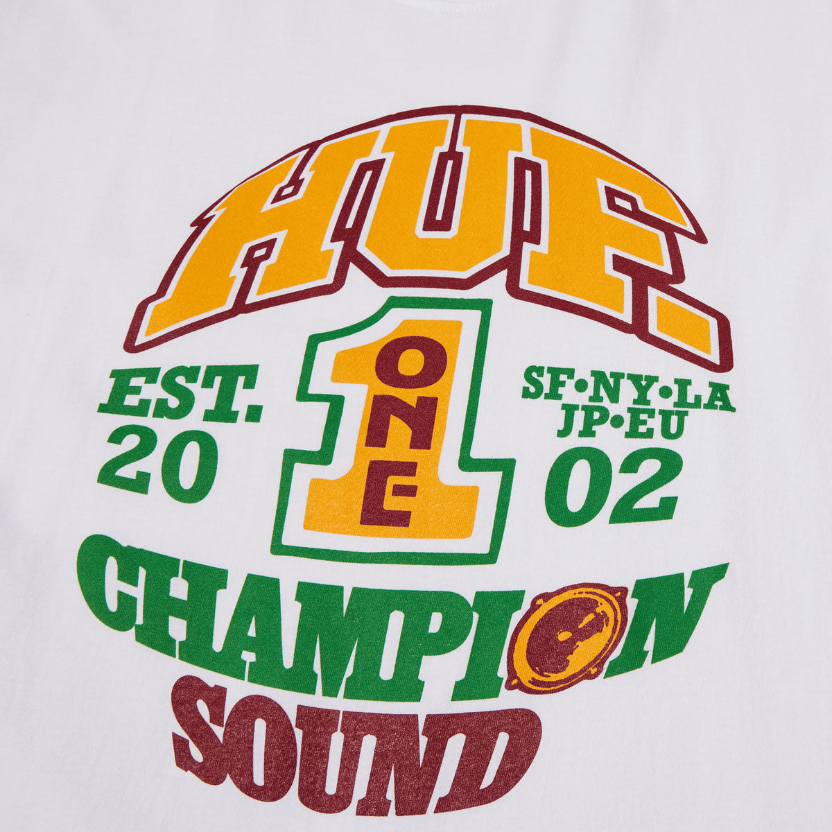 HUF Champion Sound T-Shirt - White image 2