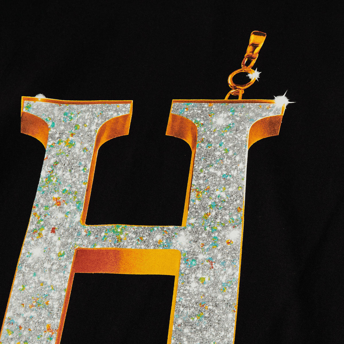 HUF Big H T-Shirt - Black image 4