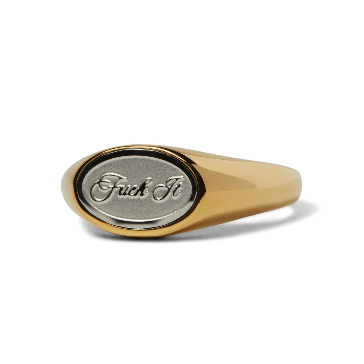 HUF Fuck It Signet Ring - Gold image 1