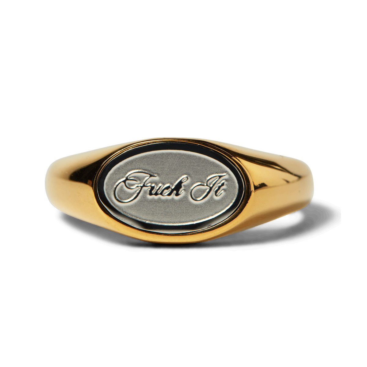 HUF Fuck It Signet Ring - Gold image 2