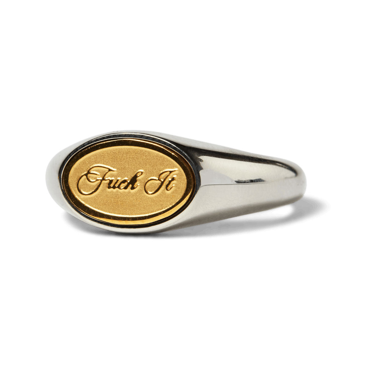HUF Fuck It Signet Ring - Silver image 1