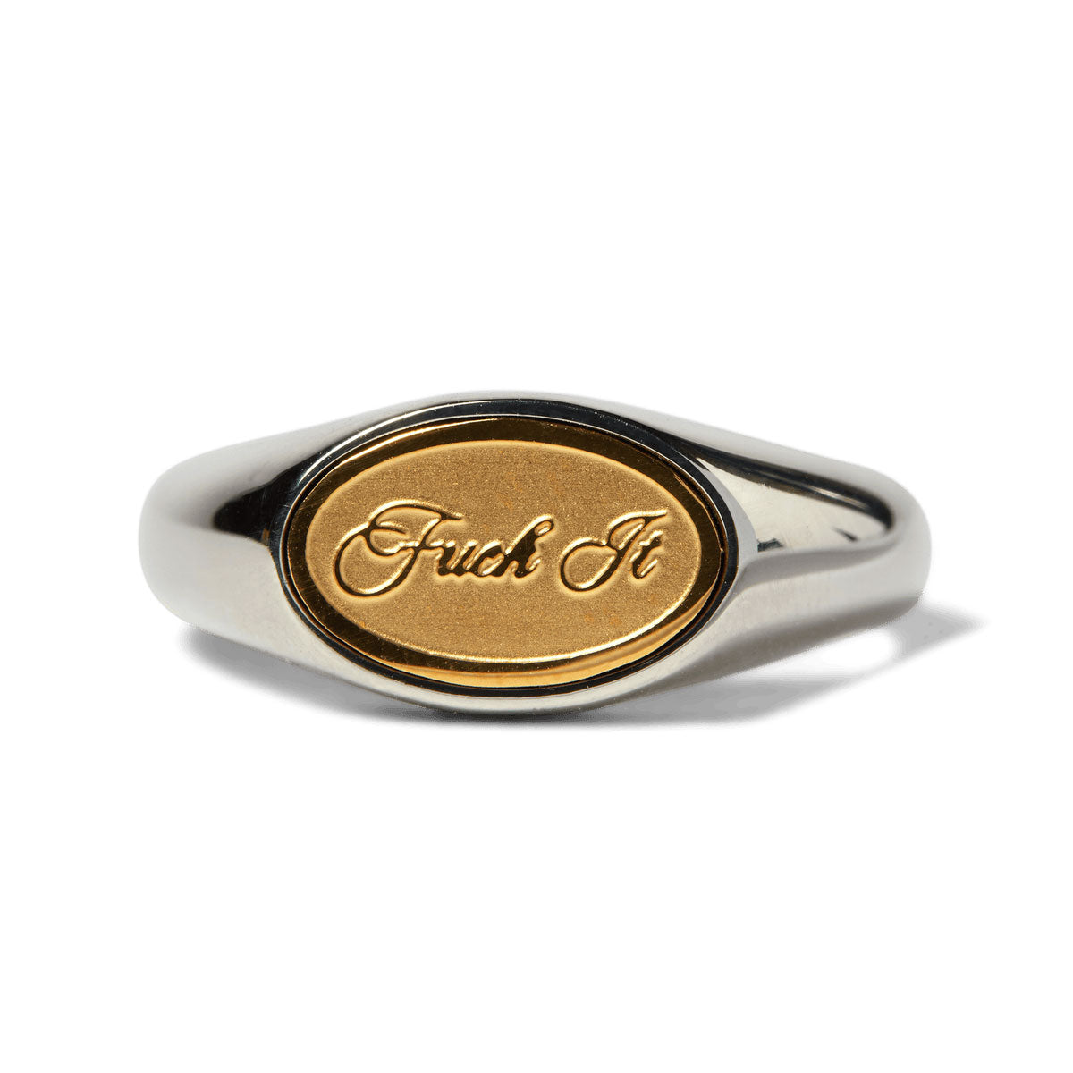 HUF Fuck It Signet Ring - Silver image 2