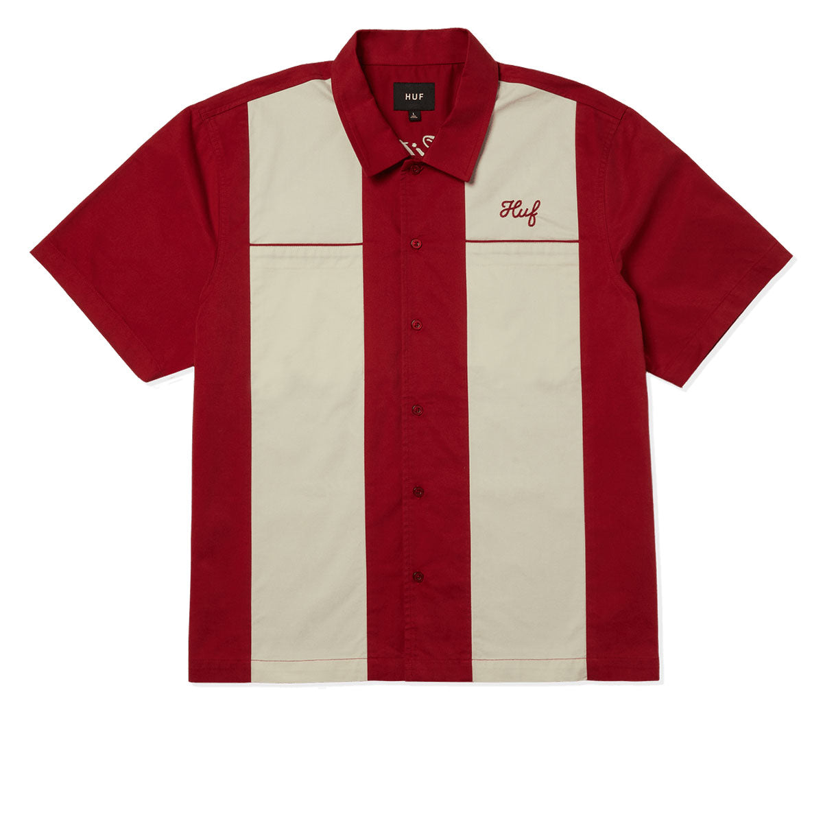 HUF Supplies And Service Shirt - Cardinal image 1