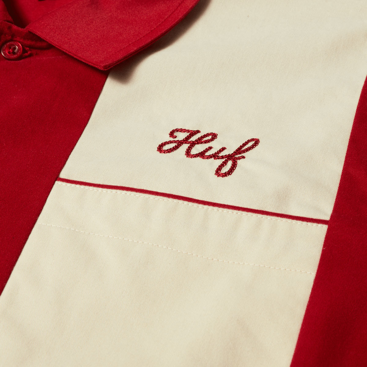 HUF Supplies And Service Shirt - Cardinal image 3
