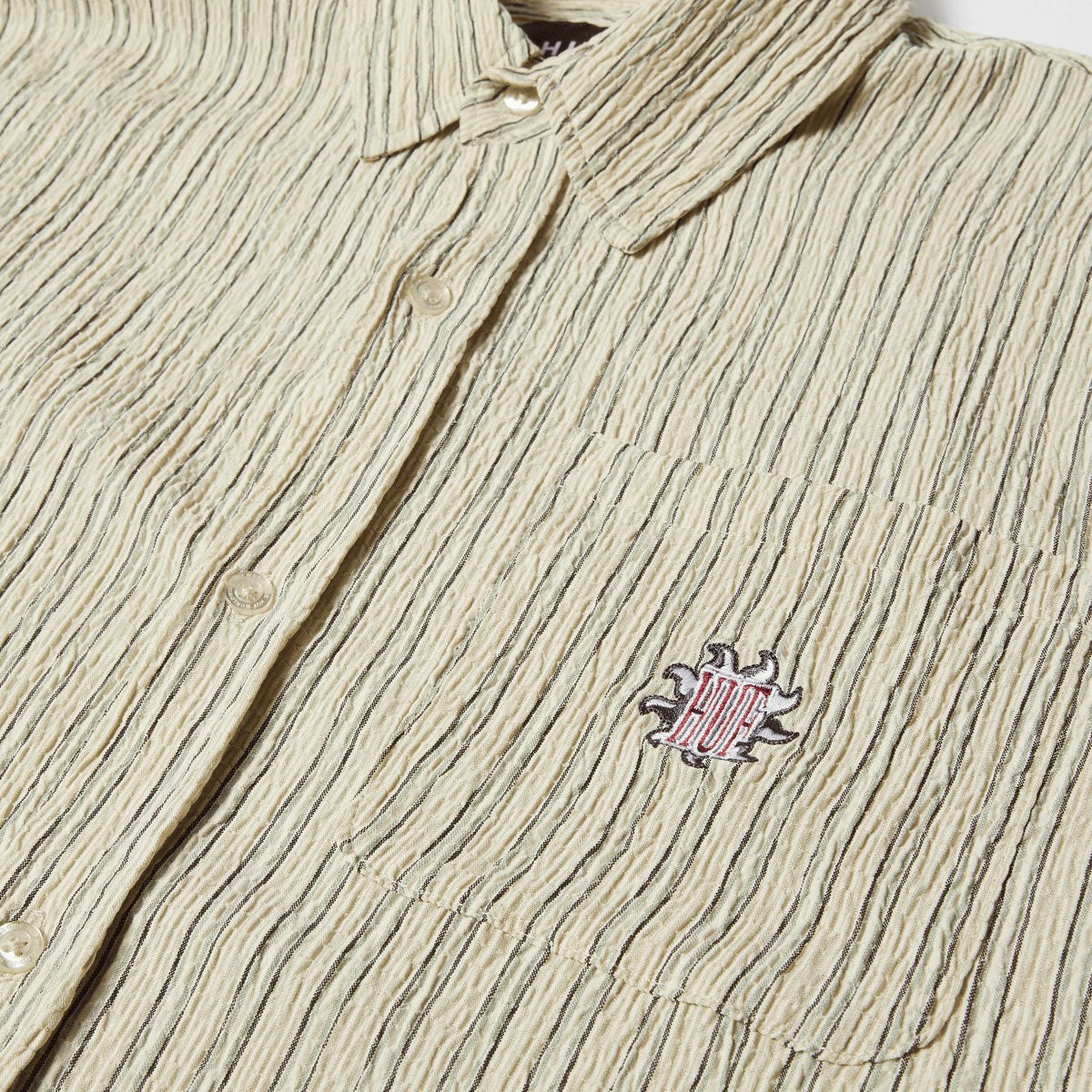 HUF Apollo Striped Shirt - Natural image 3