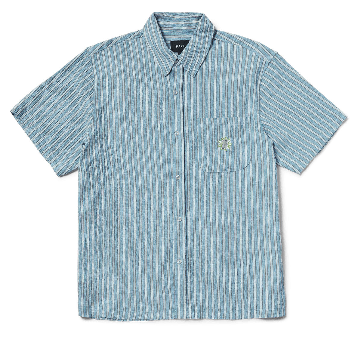 HUF Apollo Striped Shirt - Pool Blue image 2