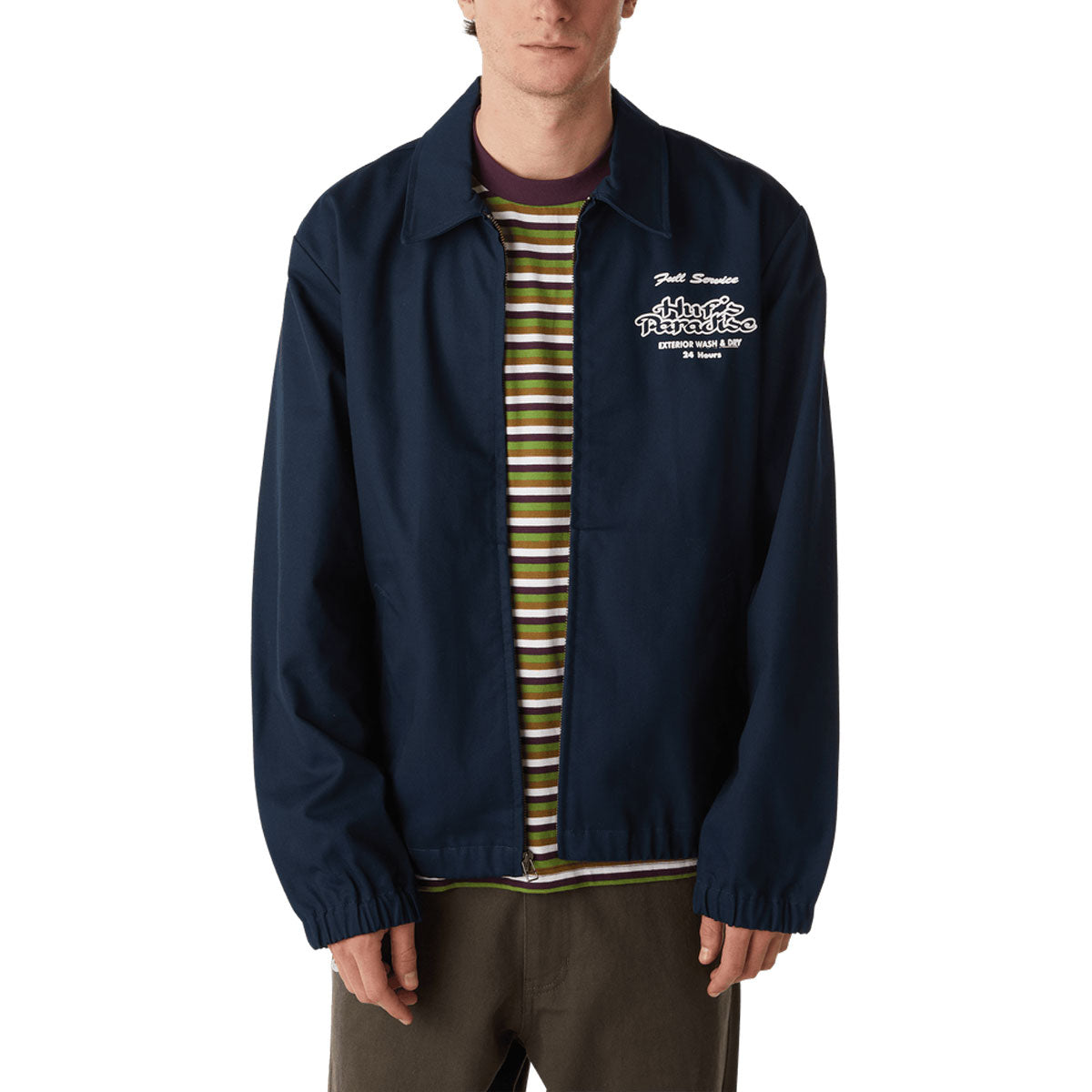 HUF Full Service Shop Jacket - Navy image 1