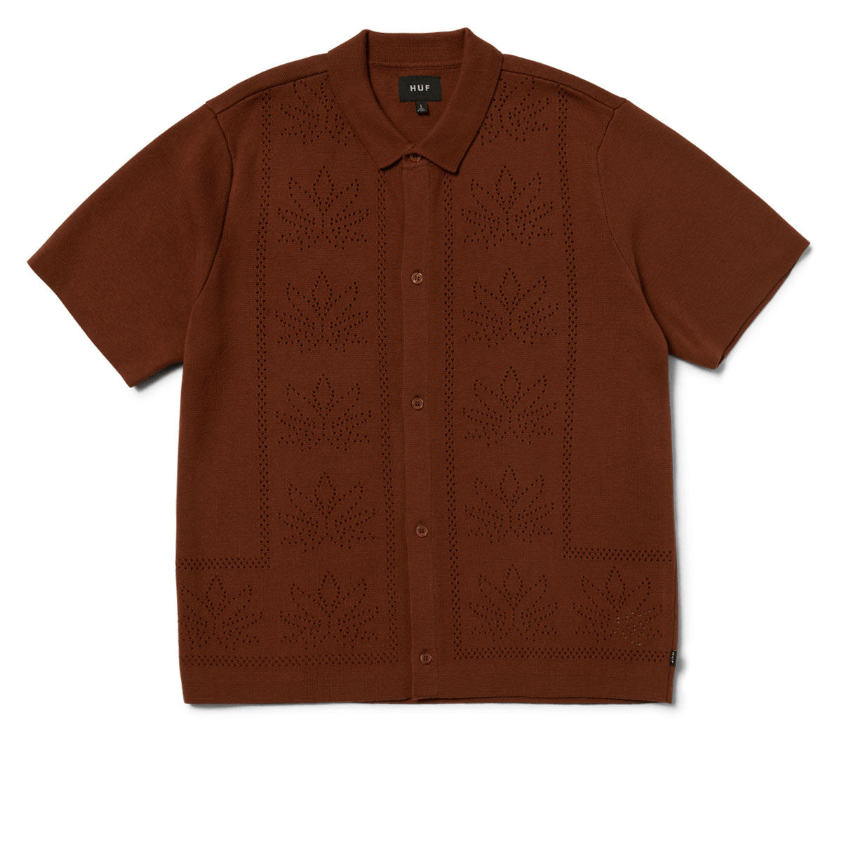 HUF Plantlife Perforated Knit Shirt - Sierra image 2