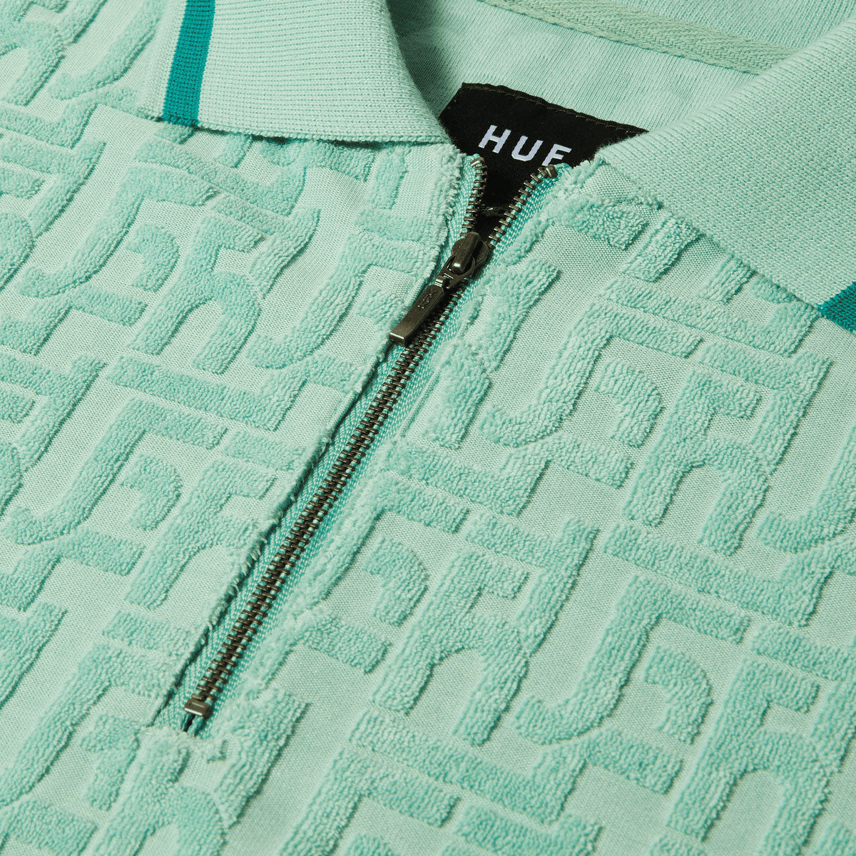 HUF Tether Jacquard Terry Shirt - Jade image 3