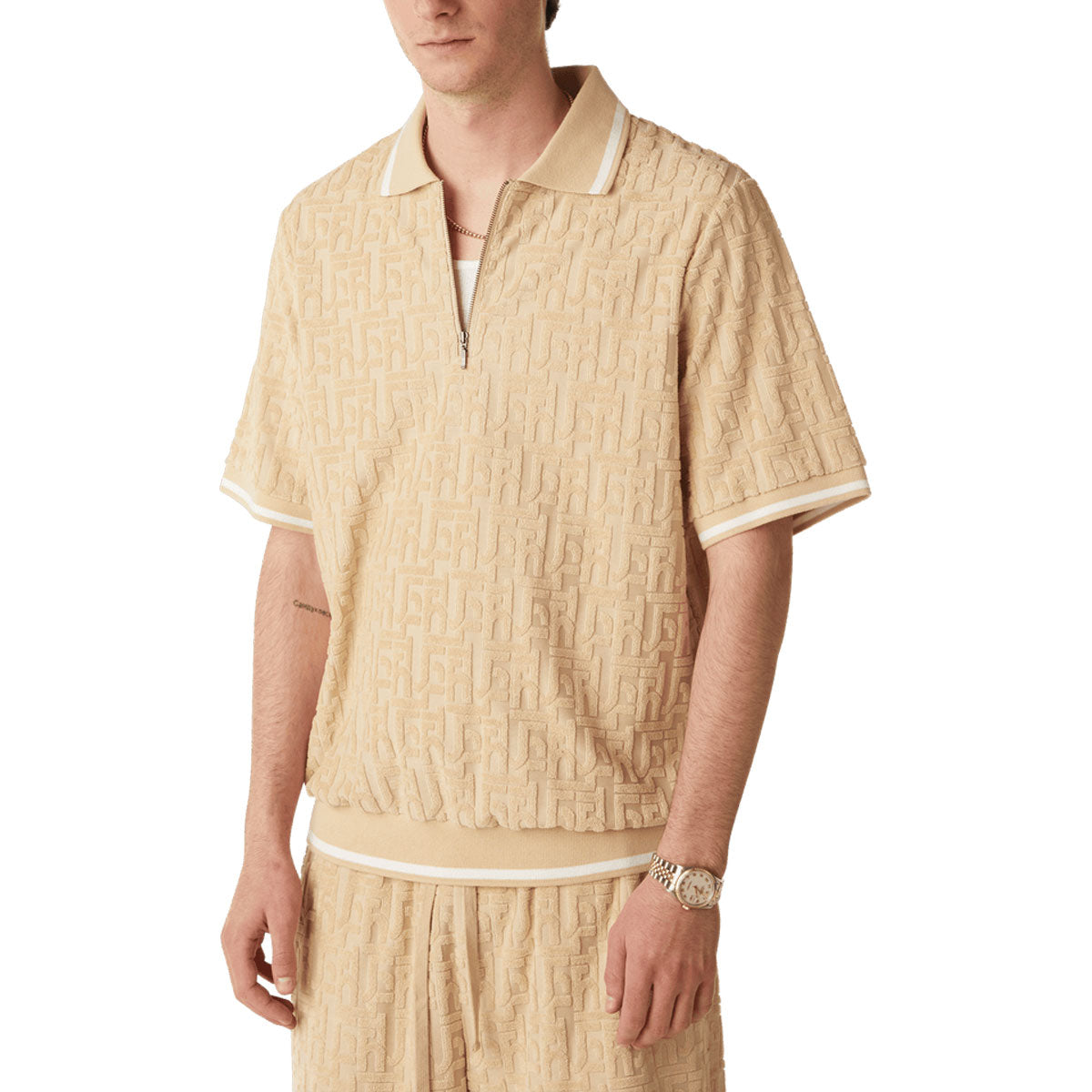 HUF Tether Jacquard Terry Shirt - Twill image 5
