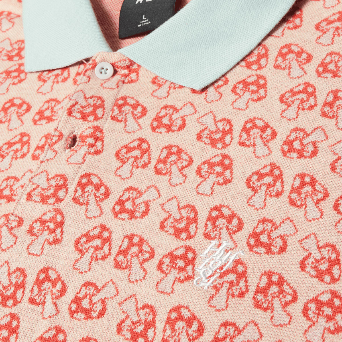 HUF Microdose Knit Polo Shirt - Red image 4