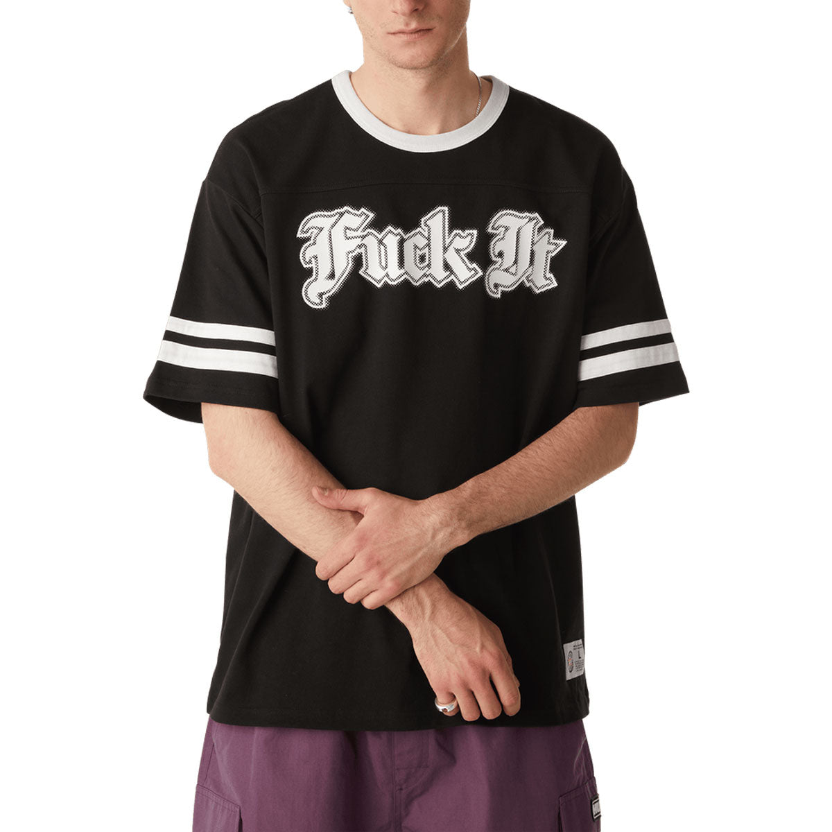 HUF Ives Football Jersey - Black image 1