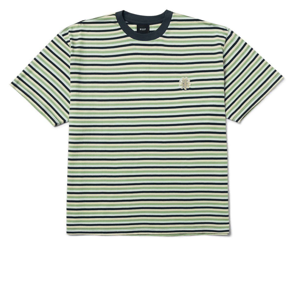 HUF Apollo Striped Knit Boxy T-Shirt - Blue image 1