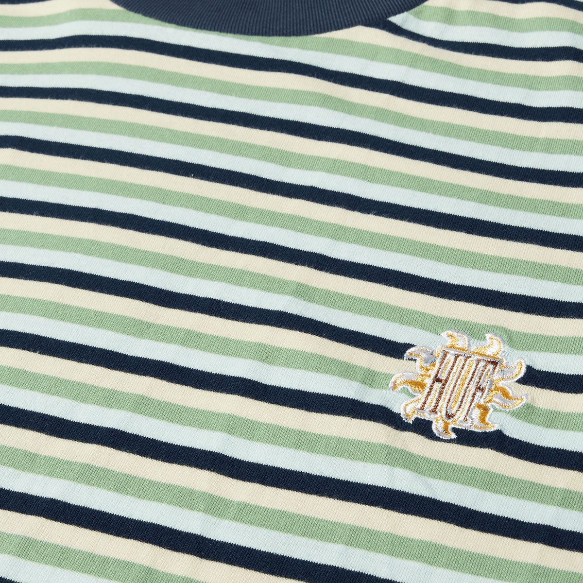 HUF Apollo Striped Knit Boxy T-Shirt - Blue image 3