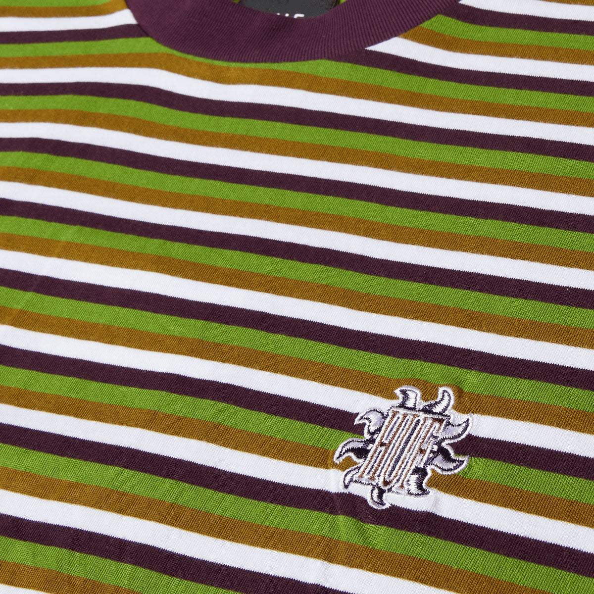 HUF Apollo Striped Knit Boxy T-Shirt - Green image 3